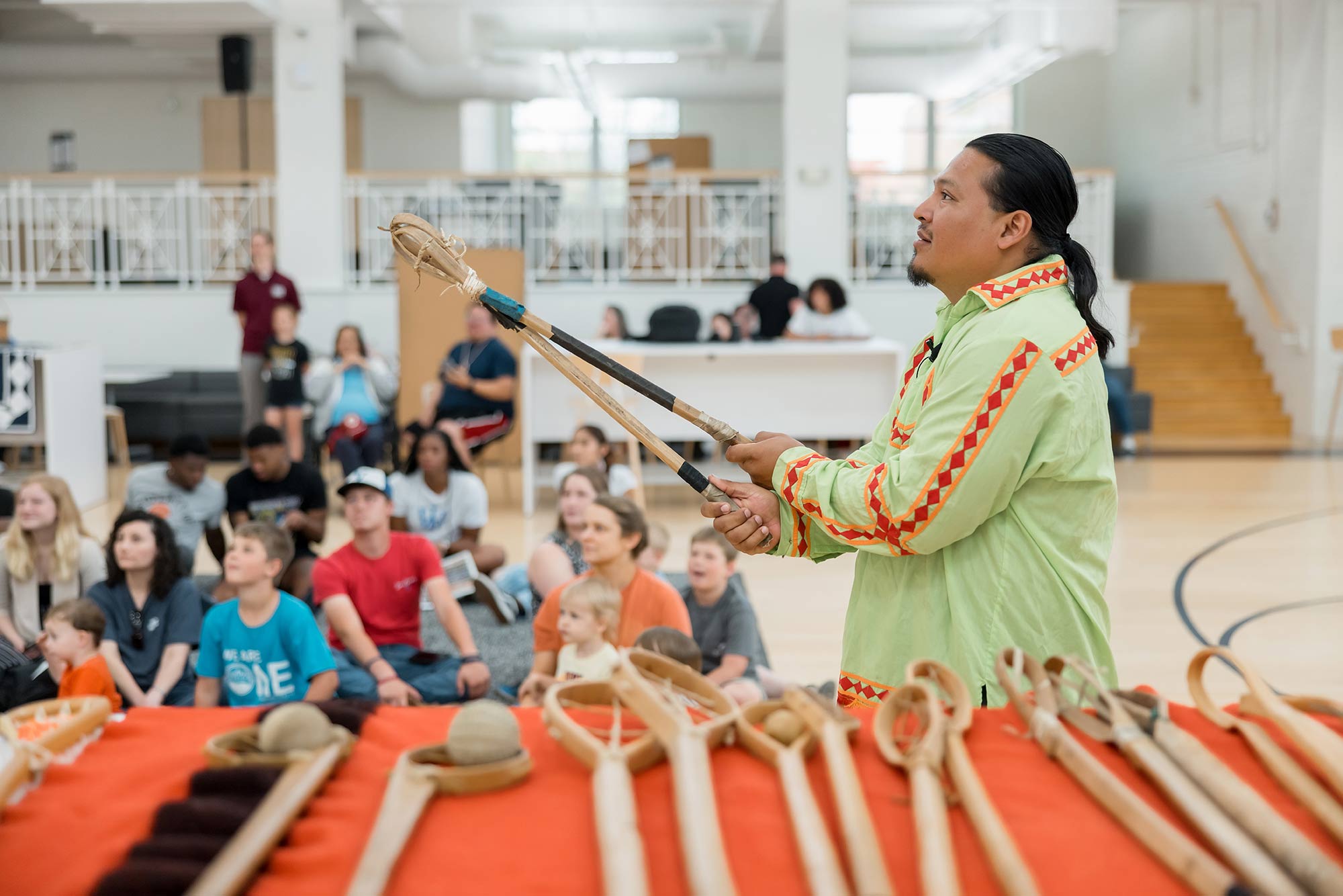 Cherokee Drummers at MC homecoming