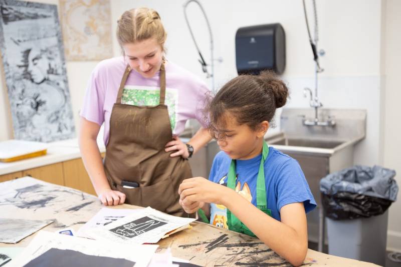 Campers will make art each day in MC’s art studios using a variety of materials and processes, including ceramics, sculpture, painting, drawing and printmaking.