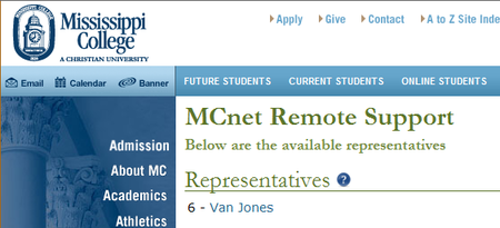 MCnet Remote Support Example